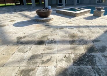 How to Clean Mold from Outdoor Travertine Pavers