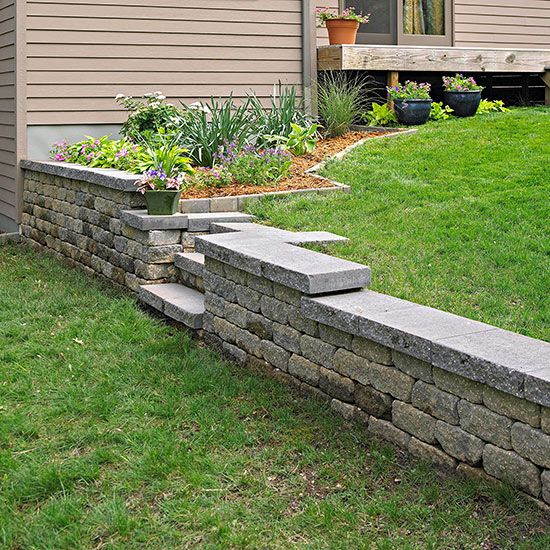DIY paver wall
